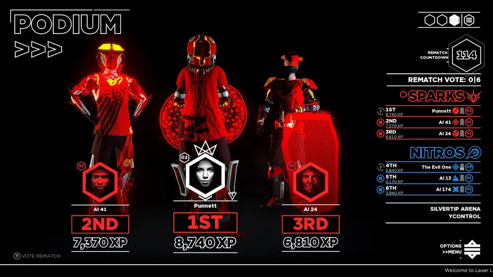 Laser League - Podium
